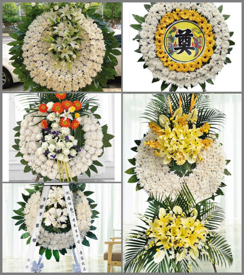 湖北襄阳市老河口市洪山嘴镇小黄楝树村花圈速递
